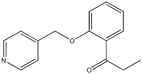 1-[2-(pyridin-4-ylmethoxy)phenyl]propan-1-one Structure