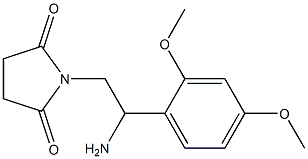 1-[2-amino-2-(2,4-dimethoxyphenyl)ethyl]pyrrolidine-2,5-dione Structure