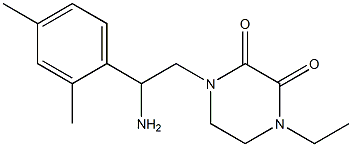 1-[2-amino-2-(2,4-dimethylphenyl)ethyl]-4-ethylpiperazine-2,3-dione Structure