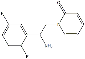 1-[2-amino-2-(2,5-difluorophenyl)ethyl]pyridin-2(1H)-one 结构式