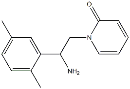 1-[2-amino-2-(2,5-dimethylphenyl)ethyl]pyridin-2(1H)-one Structure