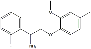 1-[2-amino-2-(2-fluorophenyl)ethoxy]-2-methoxy-4-methylbenzene Struktur