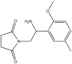 1-[2-amino-2-(2-methoxy-5-methylphenyl)ethyl]pyrrolidine-2,5-dione|