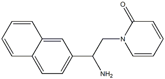 1-[2-amino-2-(2-naphthyl)ethyl]pyridin-2(1H)-one Structure