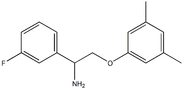 1-[2-amino-2-(3-fluorophenyl)ethoxy]-3,5-dimethylbenzene,,结构式