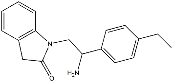 1-[2-amino-2-(4-ethylphenyl)ethyl]-2,3-dihydro-1H-indol-2-one|