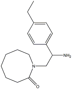 1-[2-amino-2-(4-ethylphenyl)ethyl]azocan-2-one Structure