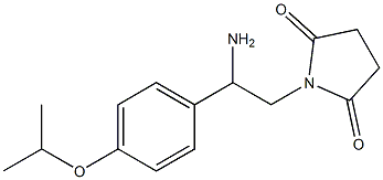 1-[2-amino-2-(4-isopropoxyphenyl)ethyl]pyrrolidine-2,5-dione Struktur