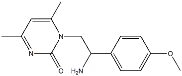 1-[2-amino-2-(4-methoxyphenyl)ethyl]-4,6-dimethylpyrimidin-2(1H)-one