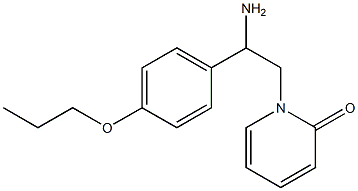 1-[2-amino-2-(4-propoxyphenyl)ethyl]pyridin-2(1H)-one,,结构式