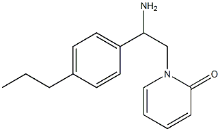 1-[2-amino-2-(4-propylphenyl)ethyl]pyridin-2(1H)-one 结构式