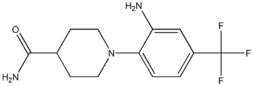 1-[2-amino-4-(trifluoromethyl)phenyl]piperidine-4-carboxamide