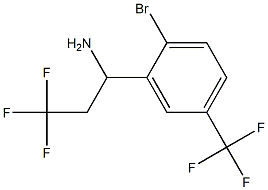 1-[2-bromo-5-(trifluoromethyl)phenyl]-3,3,3-trifluoropropan-1-amine Structure
