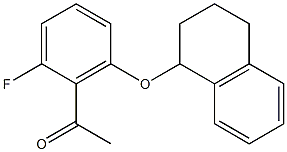 1-[2-fluoro-6-(1,2,3,4-tetrahydronaphthalen-1-yloxy)phenyl]ethan-1-one Structure