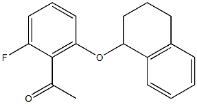 1-[2-fluoro-6-(1,2,3,4-tetrahydronaphthalen-1-yloxy)phenyl]ethan-1-one,,结构式