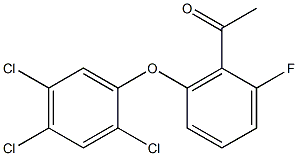 1-[2-fluoro-6-(2,4,5-trichlorophenoxy)phenyl]ethan-1-one Structure