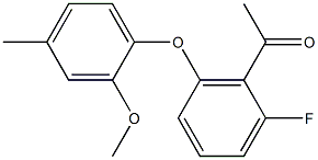 1-[2-fluoro-6-(2-methoxy-4-methylphenoxy)phenyl]ethan-1-one