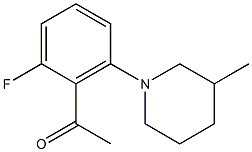 1-[2-fluoro-6-(3-methylpiperidin-1-yl)phenyl]ethan-1-one