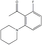 1-[2-fluoro-6-(piperidin-1-yl)phenyl]ethan-1-one 结构式