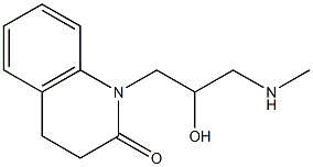 1-[2-hydroxy-3-(methylamino)propyl]-1,2,3,4-tetrahydroquinolin-2-one Struktur
