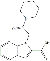 1-[2-oxo-2-(piperidin-1-yl)ethyl]-1H-indole-2-carboxylic acid