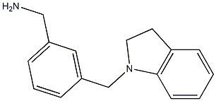 1-[3-(2,3-dihydro-1H-indol-1-ylmethyl)phenyl]methanamine