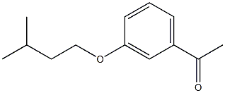 1-[3-(3-methylbutoxy)phenyl]ethan-1-one 化学構造式