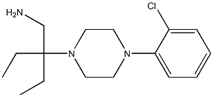 1-[3-(aminomethyl)pentan-3-yl]-4-(2-chlorophenyl)piperazine Structure