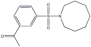 1-[3-(azocane-1-sulfonyl)phenyl]ethan-1-one Structure