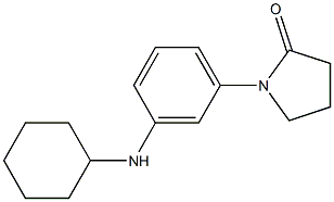 1-[3-(cyclohexylamino)phenyl]pyrrolidin-2-one Struktur