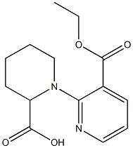 1-[3-(ethoxycarbonyl)pyridin-2-yl]piperidine-2-carboxylic acid Structure