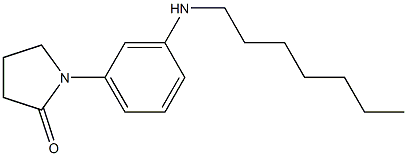 1-[3-(heptylamino)phenyl]pyrrolidin-2-one,,结构式