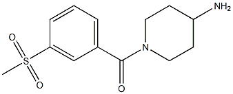 1-[3-(methylsulfonyl)benzoyl]piperidin-4-amine