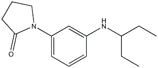 1-[3-(pentan-3-ylamino)phenyl]pyrrolidin-2-one 结构式