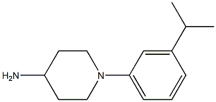 1-[3-(propan-2-yl)phenyl]piperidin-4-amine Struktur