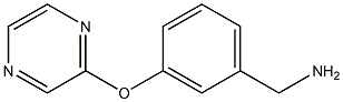 1-[3-(pyrazin-2-yloxy)phenyl]methanamine Structure