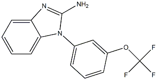 1-[3-(trifluoromethoxy)phenyl]-1H-1,3-benzodiazol-2-amine 结构式