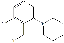 1-[3-chloro-2-(chloromethyl)phenyl]piperidine 结构式