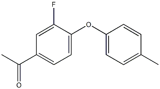 1-[3-fluoro-4-(4-methylphenoxy)phenyl]ethan-1-one Struktur