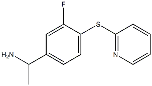 1-[3-fluoro-4-(pyridin-2-ylsulfanyl)phenyl]ethan-1-amine Structure