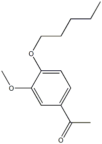1-[3-methoxy-4-(pentyloxy)phenyl]ethan-1-one,,结构式