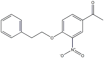 1-[3-nitro-4-(2-phenylethoxy)phenyl]ethan-1-one Structure