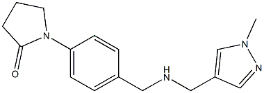 1-[4-({[(1-methyl-1H-pyrazol-4-yl)methyl]amino}methyl)phenyl]pyrrolidin-2-one