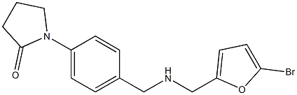 1-[4-({[(5-bromofuran-2-yl)methyl]amino}methyl)phenyl]pyrrolidin-2-one|