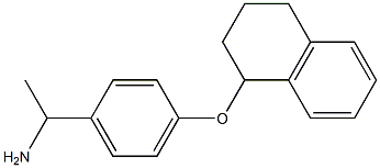 1-[4-(1,2,3,4-tetrahydronaphthalen-1-yloxy)phenyl]ethan-1-amine Structure