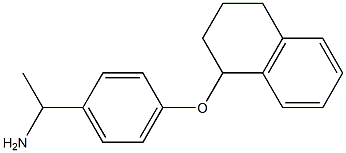 1-[4-(1,2,3,4-tetrahydronaphthalen-1-yloxy)phenyl]ethan-1-amine,,结构式