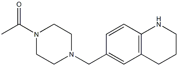 1-[4-(1,2,3,4-tetrahydroquinolin-6-ylmethyl)piperazin-1-yl]ethan-1-one Structure