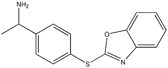1-[4-(1,3-benzoxazol-2-ylsulfanyl)phenyl]ethan-1-amine