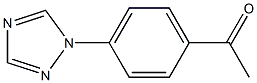 1-[4-(1H-1,2,4-triazol-1-yl)phenyl]ethan-1-one,,结构式