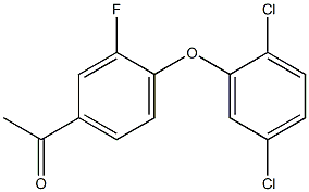 1-[4-(2,5-dichlorophenoxy)-3-fluorophenyl]ethan-1-one